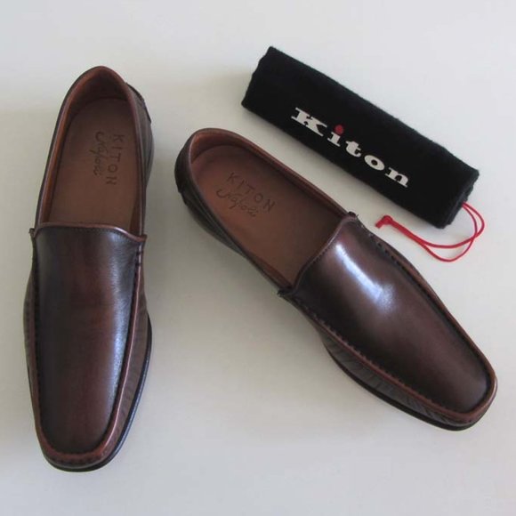 new KITON hand-crafted museum calf loafers 9 / 10 US - Picture 3 of 11